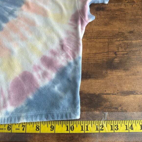 Aeropostale Seriously Soft Baby Tee XS Tie Dye Cropped Boho Hippie Festival - Picture 6 of 8